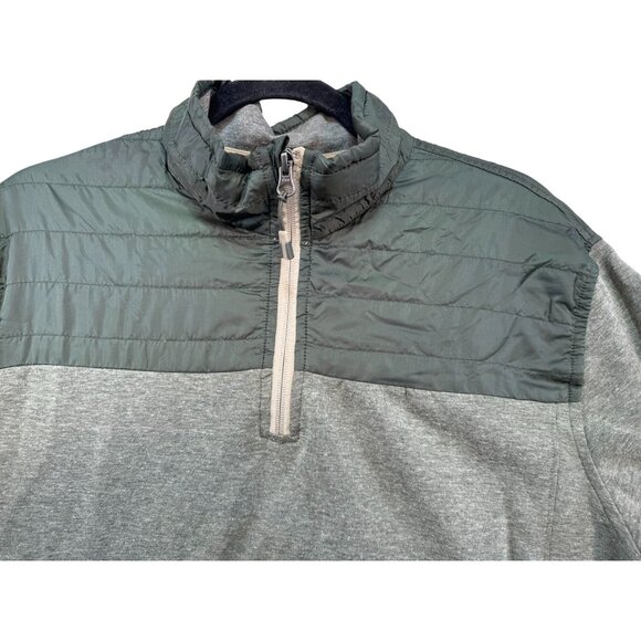 Eddie Bauer Mens Quarter-Zip Kit Pullover Large Green Outdoor - Picture 9 of 13